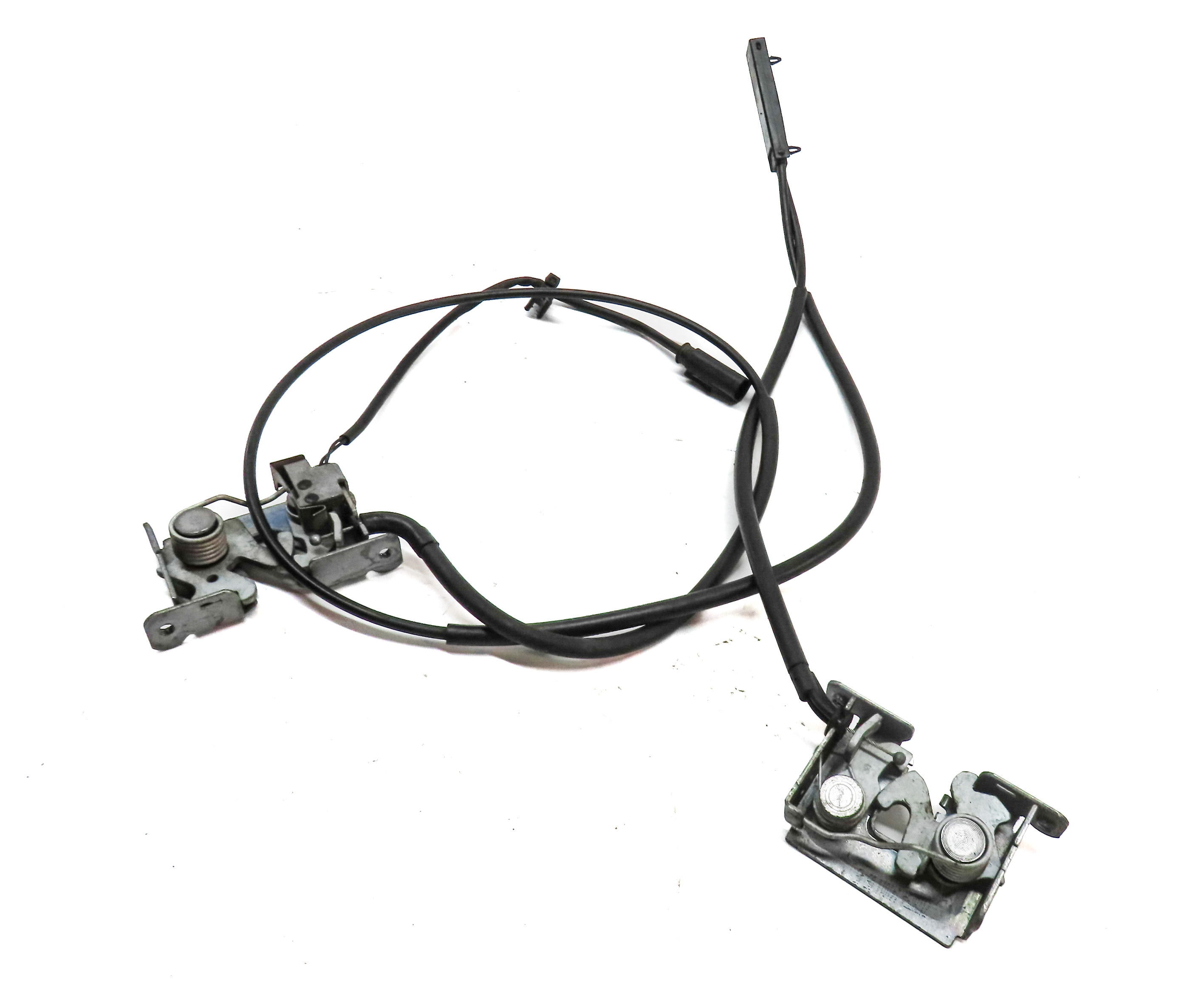 2012 BMW X5 (E70) FRONT HOOD LID LOCK LATCH SET 2 w/ CABLES — exact item pictured
